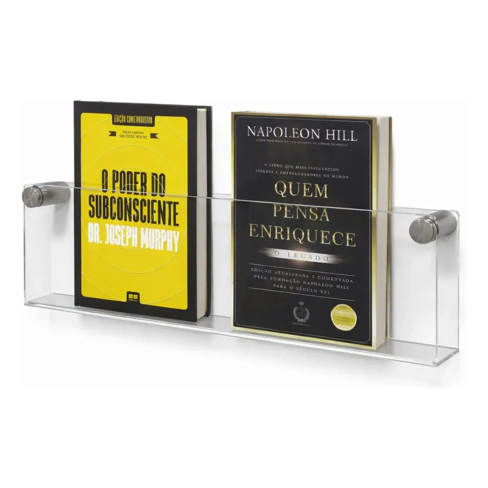 Expositor de livros transparente