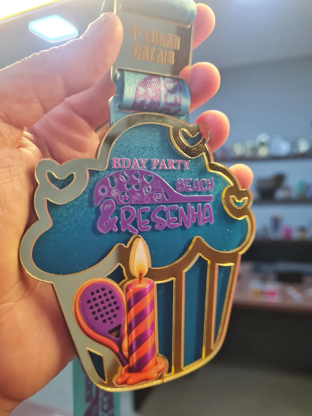 Medalha personalizada para evento esportivo